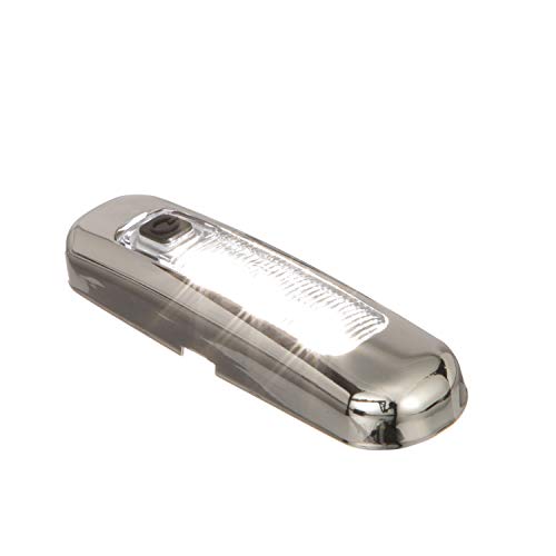 SEACHOICE LED Surface Mount Area Light with On/Off Switch, 316 Stainless Steel, White Light, 220 Lumens