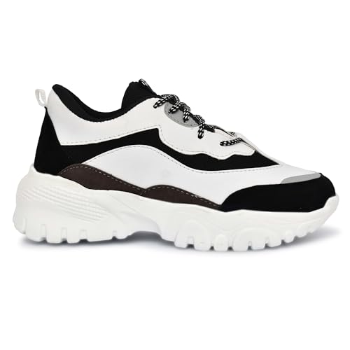 Image of SUSON Women's Synthetic Leather Sneakers Shoes