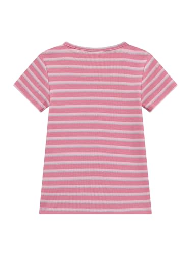 GUESS Girls' Short Sleeve T-Shirt in Yarn Dye Rib2