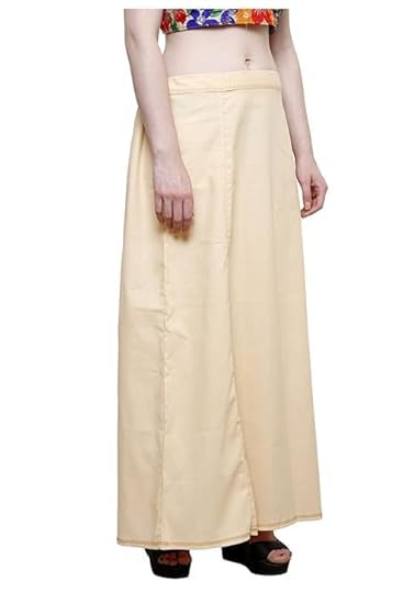 Image of Vlazom Women's Cotton Saree Petticoat - Pack of 5 Inskirts | Soft & Breathable Underskirts | Adjustable Drawstring Waist | Multicolor for Daily & Occasion Wear