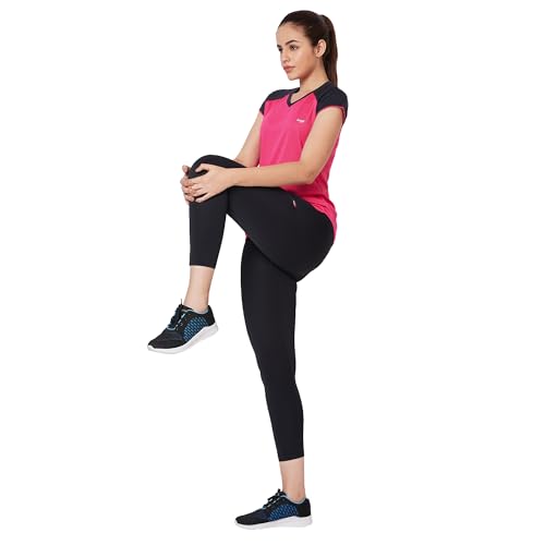 Image of berge' Ladies Polyester Dry Fit Western Shirts & Tshirts for Women, Quick Drying & Breathable Fabric, Gym Wear Tees & Workout Tops