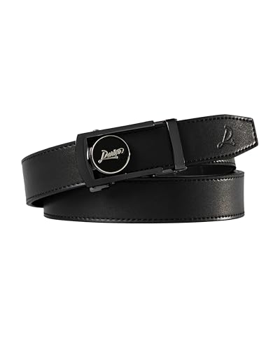 Image of Dartee Men's Golf Belt - Leather Ratchet Belt with Ball Marker, One-Size Adjustable Fit, Course and Casual Wear