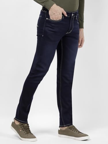 Image of Numero Uno Men's Charcoal Grey Skinny Sustainable Stretchable Jeans