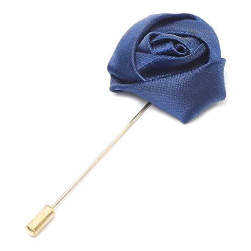 Image of LOUIS STITCH Mens Silk NeckTie Golden Tiepin Gift Combo Set With Pocket Square Cufflinks Brooch Tie Golden Tiepin (Suit Accessories) (Britain)