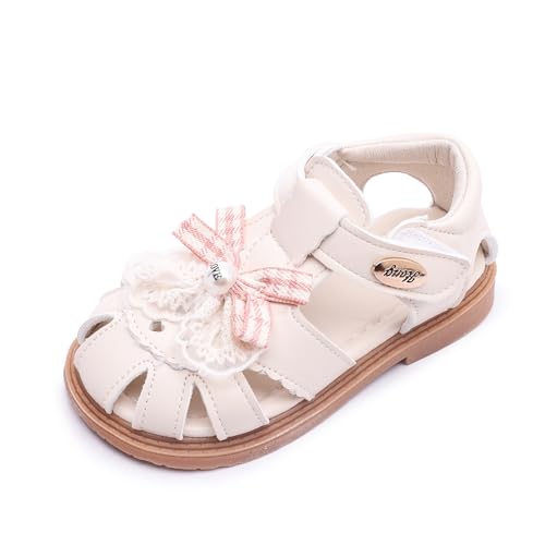 Image of Komfyea Girl Summer Cute Wrap Toe Toddler Soft Flower Flat Beach Sandal Shoes