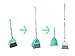 Xifando Mini Broom with Dustpan for Kids,Little Housekeeping Helper Set (Light Blue)
