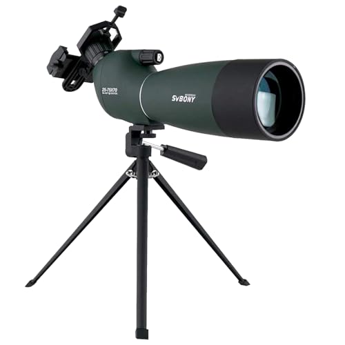 SVBONY SV28 Spotting Scopes with Tripod, Angled...
