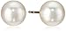 14k Gold Round Akoya Cultured Pearl AA Quality Stud Earrings