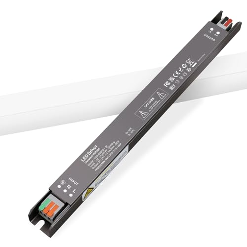 YAYZA! LED Transformer 24V 60W, 230V AC to 24V DC Switching Power Supply, Constant Voltage Slim Driver 2.5A, for LED Strips Mirror Light G4 MR16 Lamp Bulbs CCTV