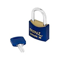 Cadeado Color Line, Papaiz, CR20, Azul