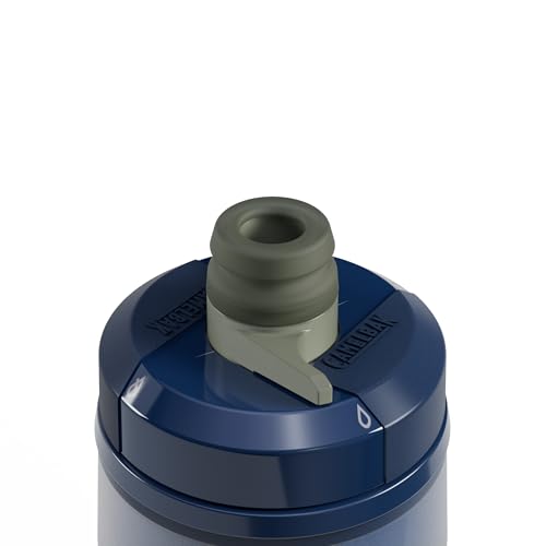 Image of CamelBak Podium Chill Insulated Bike Squeeze Water Bottle, Cold Retention for Cycling, 21oz, Mercury Deep Sea