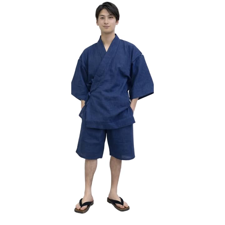 Jinbei Shijira Weave Set – Navy Summer Comfort Wear