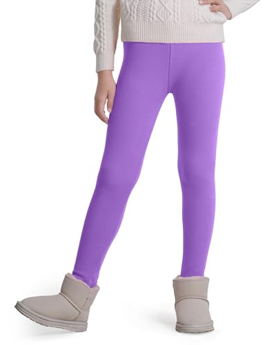 KEREDA Girls Fleece Lined Leggings Pack of 2 Winter Warm Pants Girls Clothes2