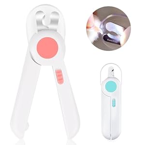 Coupe-Ongles Avec Lumière Led Pour Chiens Chats Coupe-Ongles Chien Safe Ciseaux à Griffes Pour Cobayes Set De Ciseaux à Ongles Chat Pour Chiens, Chats, Lapins Et Autres Animaux De Compagnie