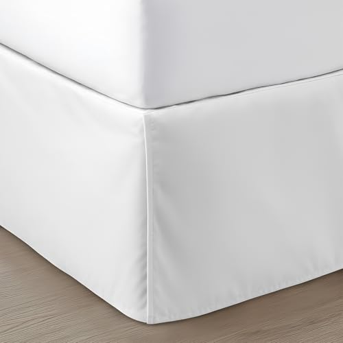 SGI Bedding 18 inch Drop Bed Skirt Queen Size - Platform Style with Secure Fit, Classic Tailored...