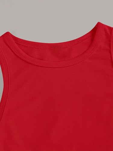 Image of Toochki Tops for Women Crop Top for Women's Tank Activewear Tee Sports Casual Work Out Wear Round Neck Cotton Camisole Pack of 2