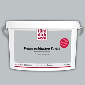 Derendo Fühl Dich Wohl Wandfarbe Grau 2,5L