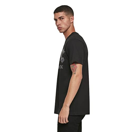 MERCHCODE ACDC Back in Black Tee T-Shirt Homme - Les Beatles, Paul McCartney, John Lennon, RIngo Starr, George Harrison MERCHCODE ACDC Back in Black Tee T-Shirt Homme – Image 4