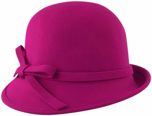 Cloche en feutre de laine fuchsia Failsworth, l'excellence du style