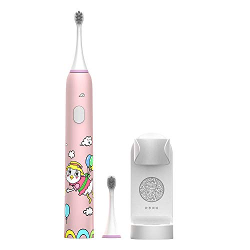“N/A” Elektrische Kinderzahnbürsten-Elektrische Kinderzahnbürste 3-8 Jahre alt Ladestil automatische superweiche Bürstenkopf USB-Aufladung,Pink