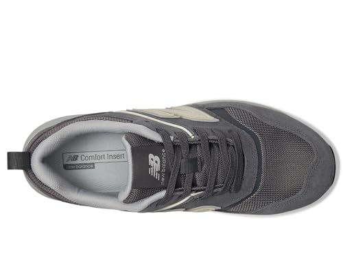 New Balance Elite Lite EH Composite Toe Men's Industrial Work Shoes, Grey White, Size 9.5, X-Wide, Lightweight Work Shoes for Men, Electrical Hazard & Slip Resistant