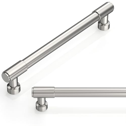 Talentedeco 10 Pack Brushed Satin Nickel Cabinet Pulls 6.3 Inch(160mm) Kitchen Cabinet Handles Cabinet Hardware for Drawer Pulls
