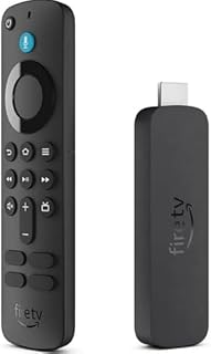 Amazon Fire TV Stick 4K Ultra HD with Alexa Voice Remote, Latest Gen, HDMI Media Player, Dolby Vision, HDR10+, Wi-Fi Streaming Device(US Plug Version for UK Streaming)