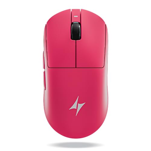 Souris de jeu sans fil ATK Dragonfly A9 Plus rose ultra légère avec capteur PAW3950