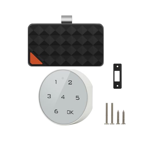 BinZyronic タッチキーパッド式引き出しロック ? ドリル不要の簡単取り付けでキャビネットやロッカーを安全に保護 (1)