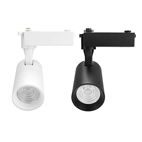 Preisvergleich Produktbild GOTOTOP Schienen Beleuchtung, 18W LED 360 Grad drehbarer Schienen Strahler, Warmweiße Deckenstrahler für Bekleidungsgeschäft und Hotels(Weiß)