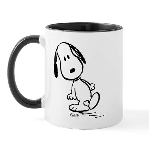 CafePress Peanuts Snoopy Mugs 11 oz (325 ml) Ceramic Coffee Mug