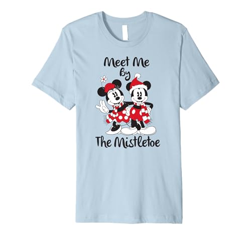 T-shirt Mickey Mouse Mistletoe Disney premium pour les fêtes