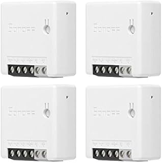 SONOFF ZBMINI ZigBee MINI Smart Switch, 2 Way Light Switch, Compatible with Alexa, SmartThings Hub, Philips Hue Bridge, Google Home, SONOFF ZBBridge, ZigBee 3.0 Gateway Hub Required, 10A/2200W, 4 Pack
