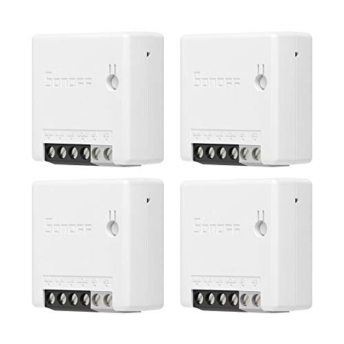 SONOFF Zigbee Mini 4PCS DIY Smart Switch, APP Control, ZigBee3.0 Protocol, SONOFF ZBBridge/Amazon Hub/Samsung SmartThings Hub/Philips Hue Hub Required, Voice Control via Alexa/Google Home