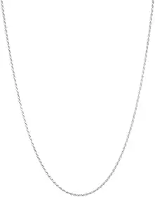 Cordão Baiano 60cm Prata 925 - Corrente de 5 Gramas com Fecho Seguro