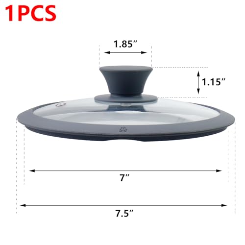 Antrader 7" Universal Heat Resistant Glass Lid