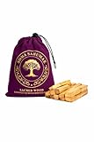 12 Premium Palo Santo Sticks – Sustainably Harvested Natural Smudge for Energy Cleansing, Meditation, Relaxation & Spiritual Healing – 100% Pure Wood Smudge Sticks with Reusable Drawstring Bag
