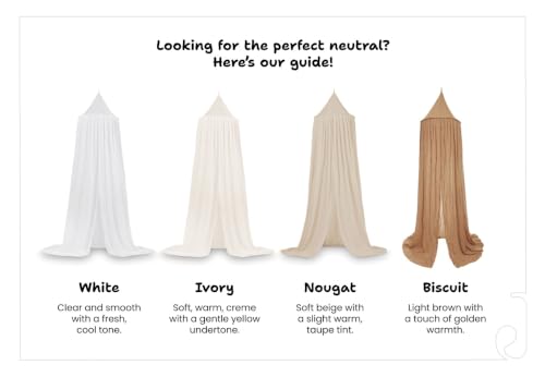 Mosquitera para cama infantil de 245 cm Jollein dosel para cuna de bebés marrón 4