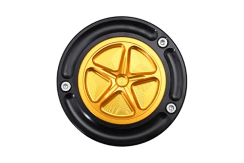 Tapón depósito rápido sin llaves de aluminio mecanizado CNC oro para Kawasaki Versys y ER6