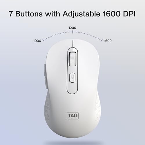 Image of TAG KBWM1000 White Wireless Keyboard & Mouse Combo Kit with USB 2.4Ghz Nano Receiver, Linear Chiclet Keys, Upto 10M Clicks, Full 104 Keys & 10 Multimia Keys, 6 Buttons Mouse, for Windows /Mac /Linux