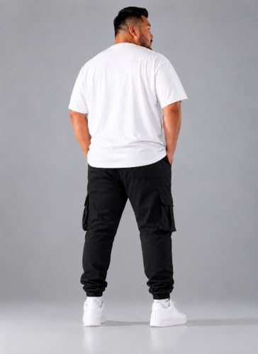 Image of INKKR Men Plus Size Cargo Pants || Plus Cargo Pants Cotton || 2XL-6XL