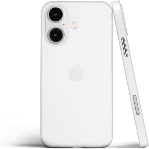 Image of ExpressB for iPhone 16 Case Back Cover | Zero Drop Protection | Perfect for Minimalists | Ultra Thin Anti Scratch Matte Finish Case for iPhone 16 (White)