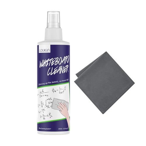 loukin Ungiftiger Whiteboard-Reiniger, 250ml Dry Erase Board...