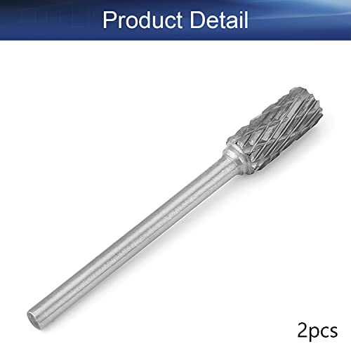 Fresas rotativas Auniwaig 6mm doble corte 2 piezas miniatura 4