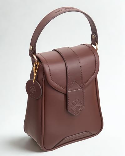 Image of SACCI MUCCI Women's Small Handbag /Cross-Body Phone Bag - Stylish PU Leather Mobile Purse with Adjustable Strap