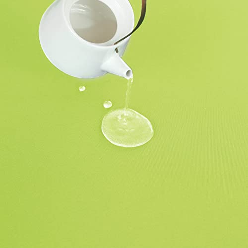 Kaipho Apple Green Square Tablecloth Waterproof Stain Resistant Wrinkle Free Table Cloth 210Gsm Polyester Wipeable Table Cover For Party, Banquet, Indoor, Outdoor-Rectangle/Rectangular, 60 X 60 Inch #TOP2