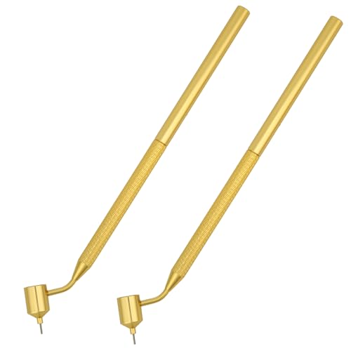 2pcs Fine Line Painting Pens, 0.5mm 0.7mm Detailing Paint Applicator Pens for Automotive Touch-Up Rock Chip & Car Scratch Repair Precise Fluid Writer Art Drawing Calligraphy