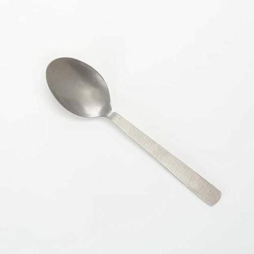 Vintage Hammered Stainless Steel Solid Spoon by American Metalcraft – Stainless Steel, Silver, Model SVHSP10