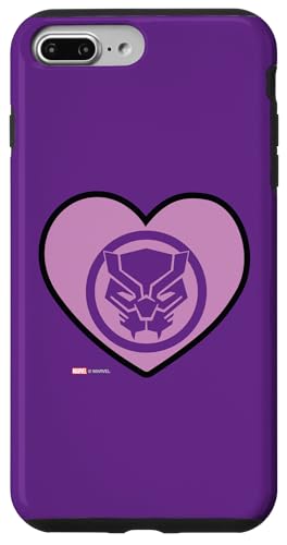 Installazione facile Custodia per iPhone 7 Plus/8 Plus Marvel Black Panther Avengers Heart Love San Valentino