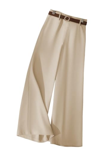 Image of KERI PERRY Trousers for Woman Pants Women's Formal Office Korean | Black Track Pant Beige| Straight | Cotton Spandex Stretchable Trouser | High-Waisted Bottom Wear